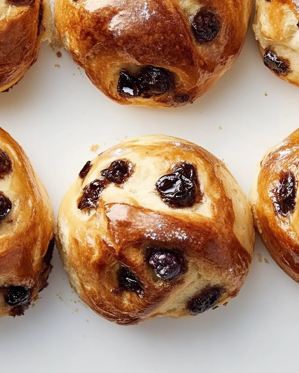 Chocolate Cherry Brioche Buns