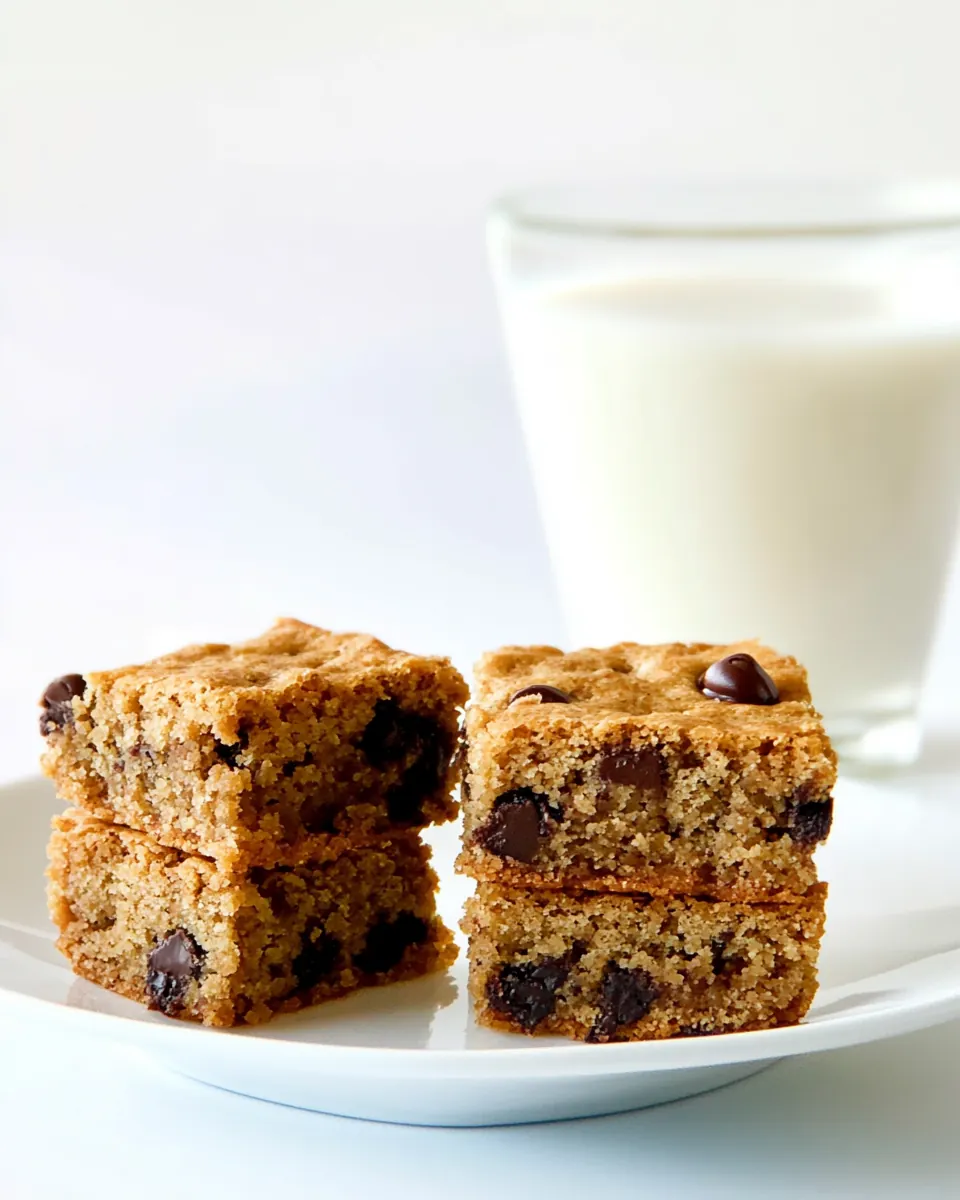 Chocolate Chip Banana Bread Blondies