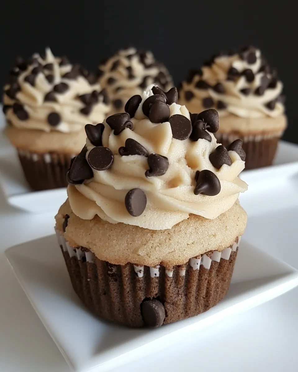 Chocolate Chip Cookie Cupcakes