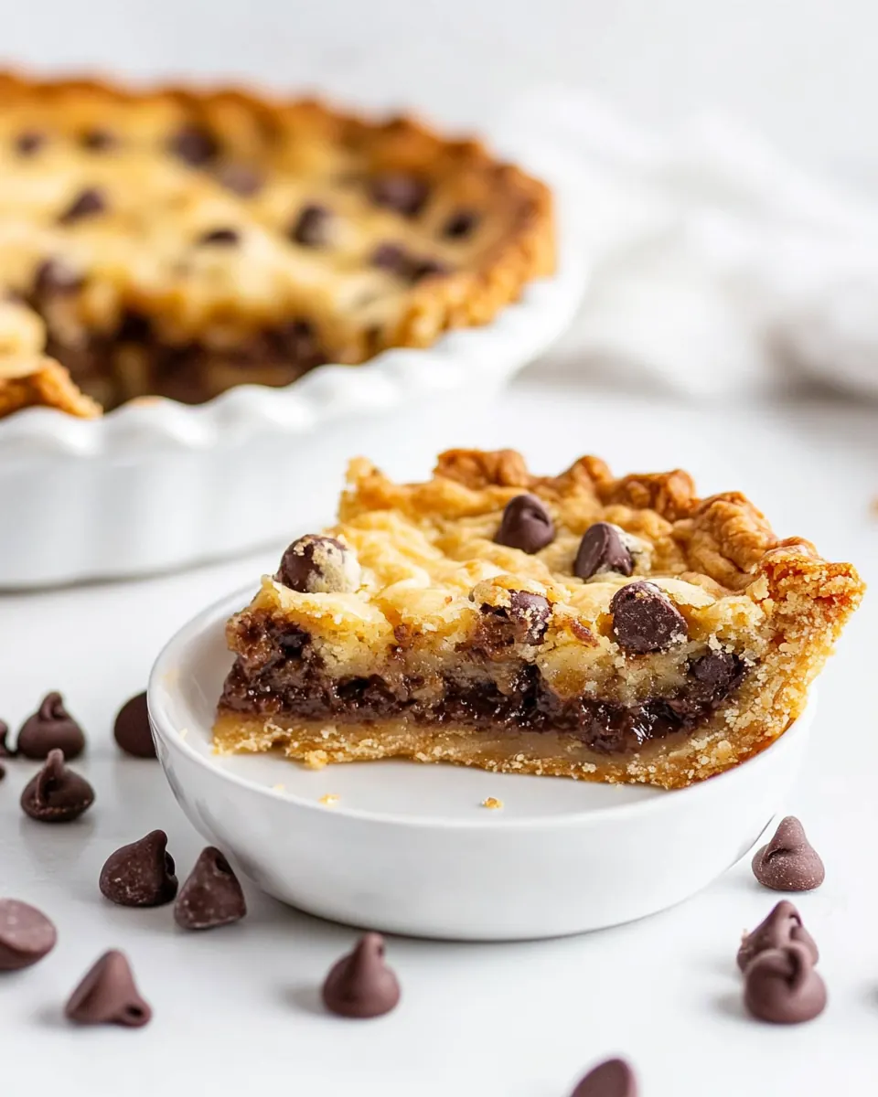 Chocolate Chip Cookie Pie