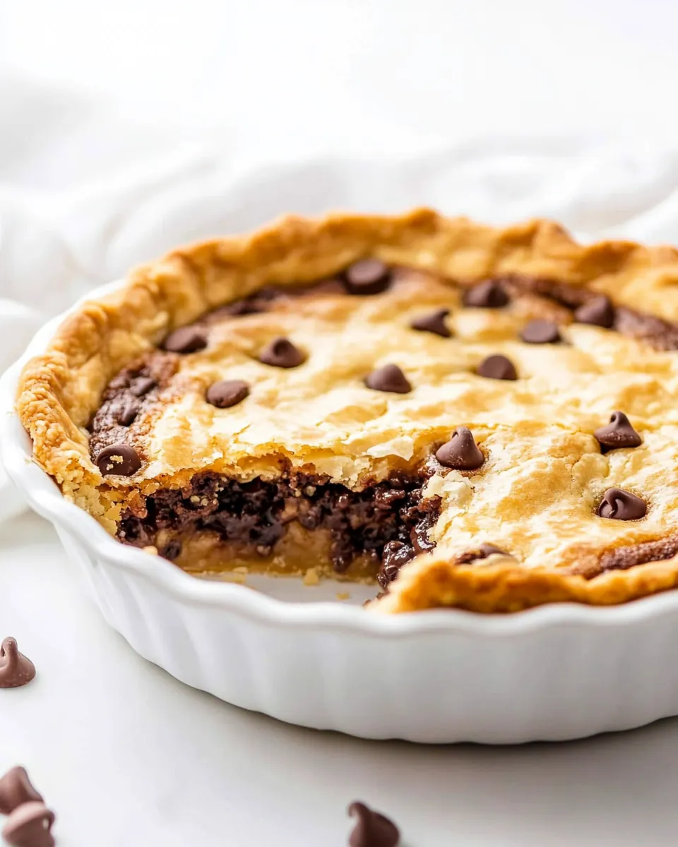 Chocolate Chip Cookie Pie