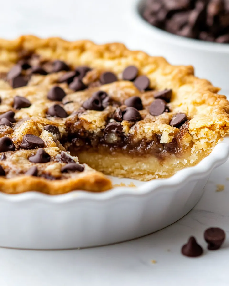 Chocolate Chip Cookie Pie