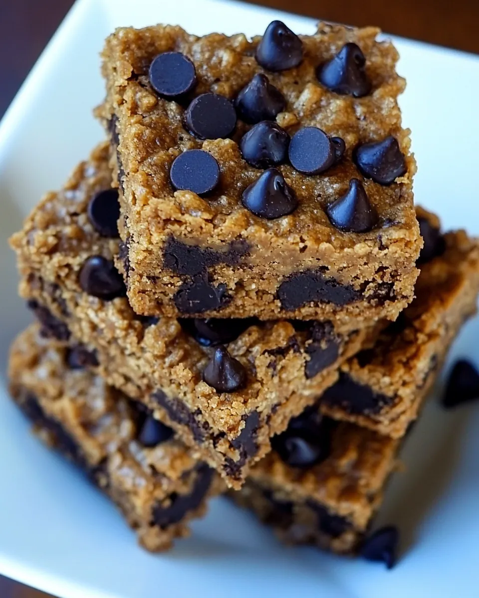 Chocolate Chip Lunchbox Bars