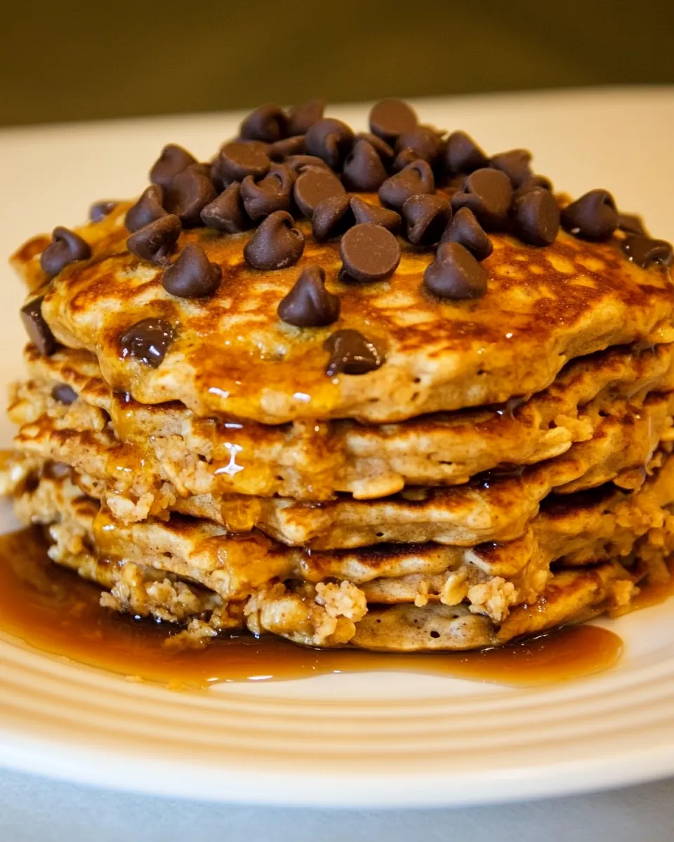 Chocolate Chip Oatmeal Cookie Pancakes