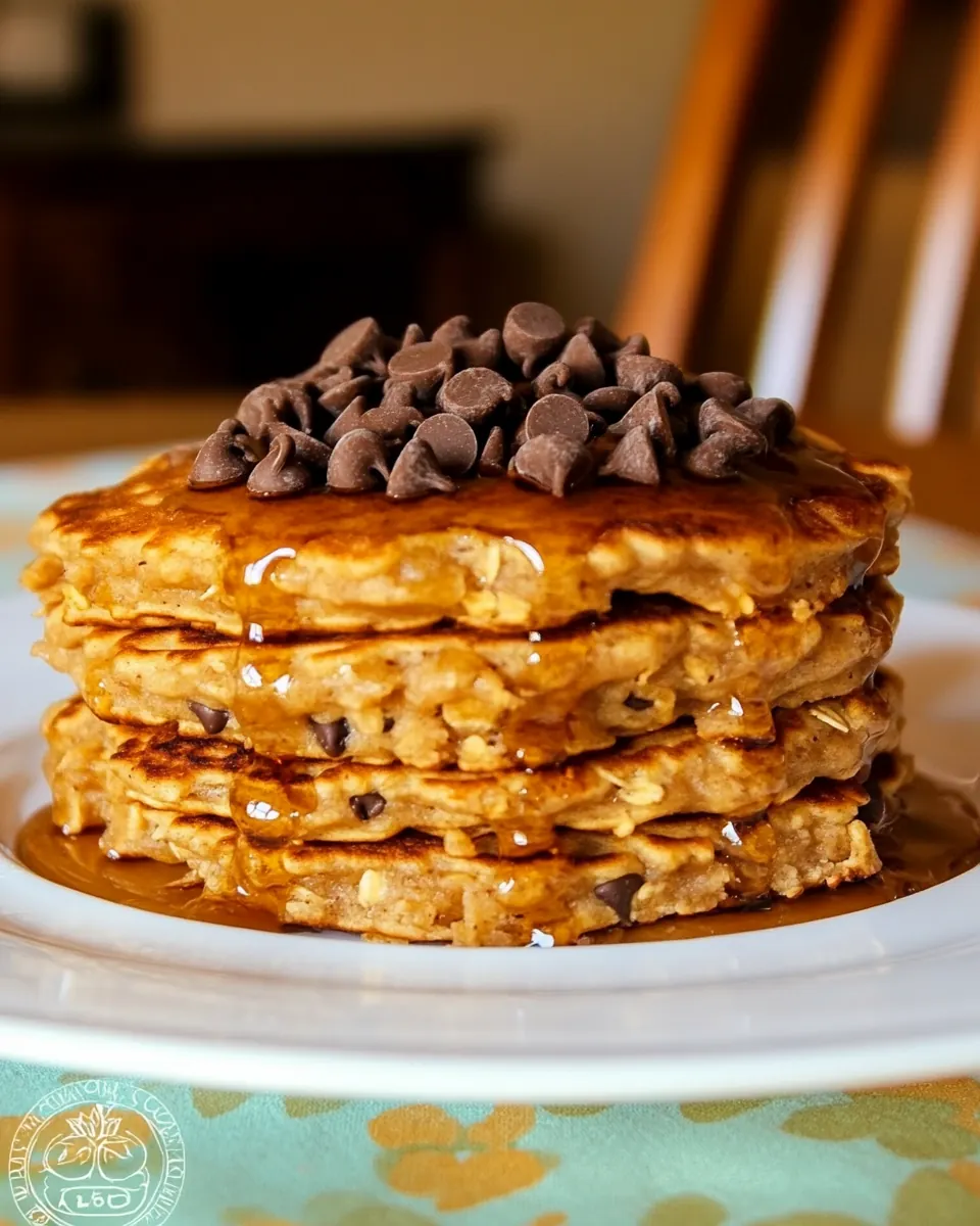 Chocolate Chip Oatmeal Cookie Pancakes