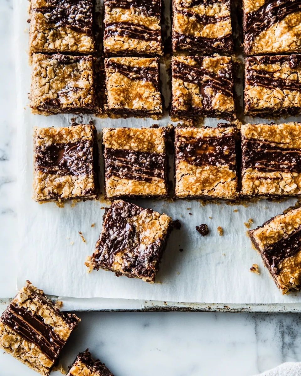 Chocolate Chip Oatmeal Toffee Cookie Bars