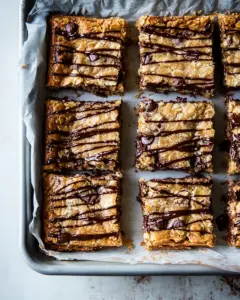 Chocolate Chip Oatmeal Toffee Cookie Bars