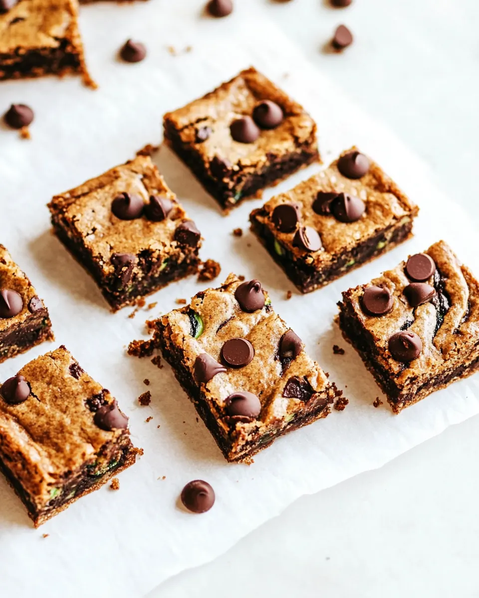 Chocolate Chip Zucchini Bars