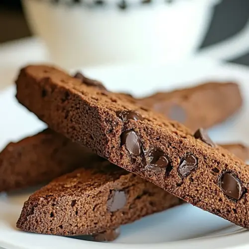 Chocolate Chocolate Chip Biscotti