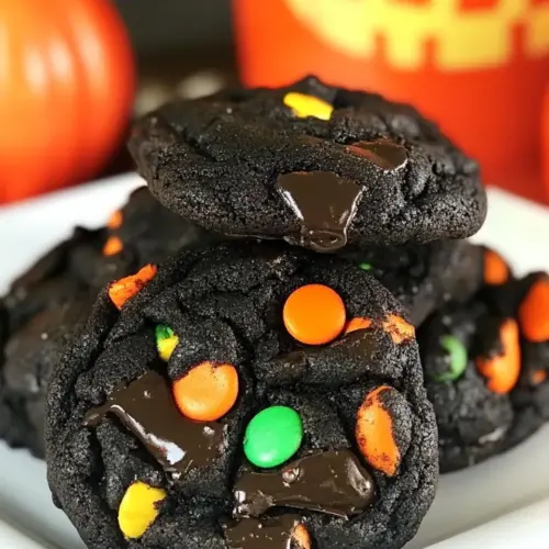 Chocolate Chocolate Halloween Cookies
