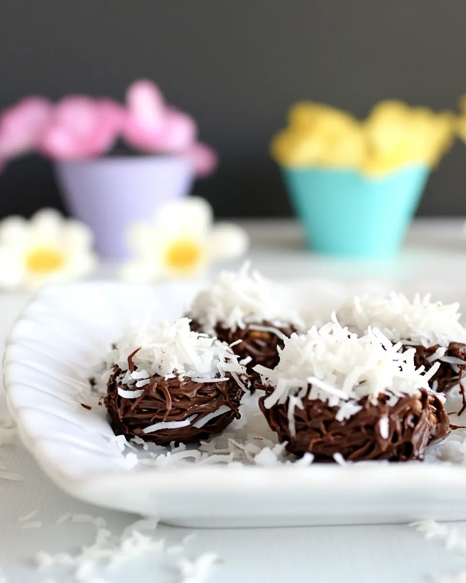Chocolate Coconut Nests