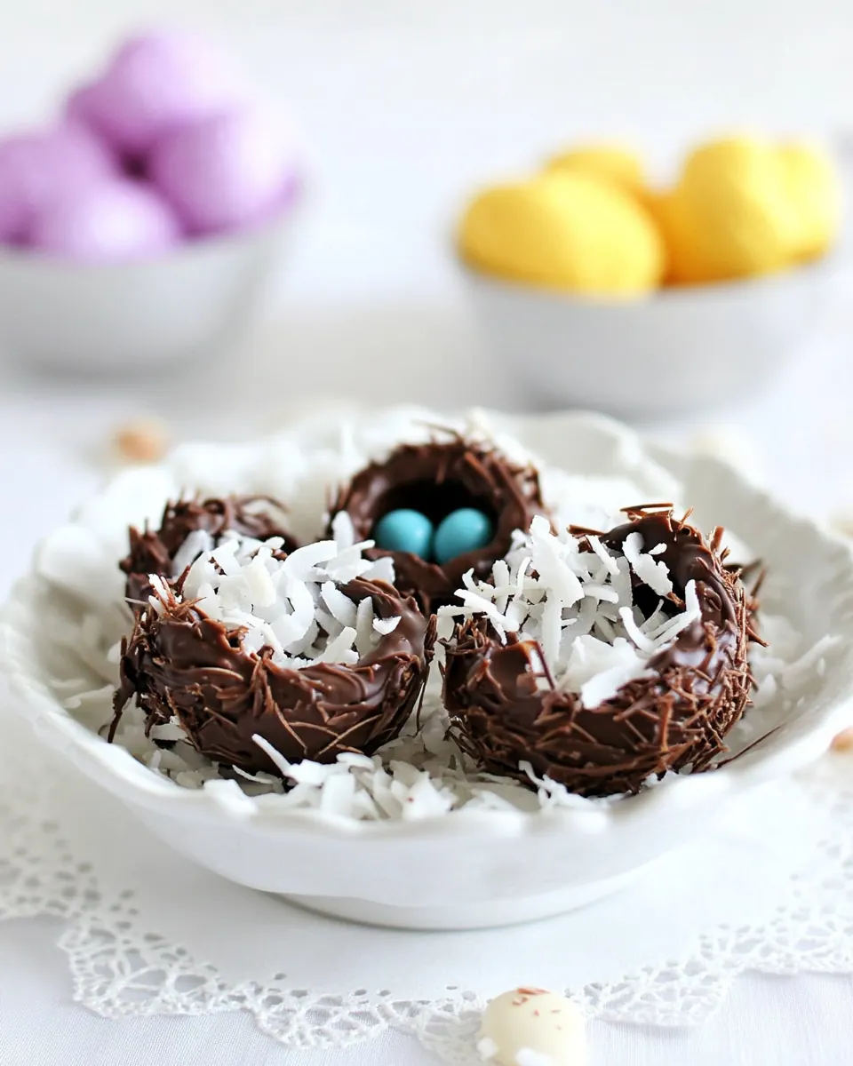 Chocolate Coconut Nests