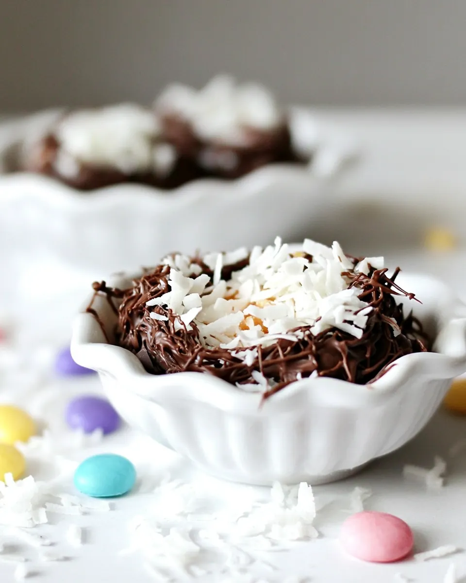 Chocolate Coconut Nests
