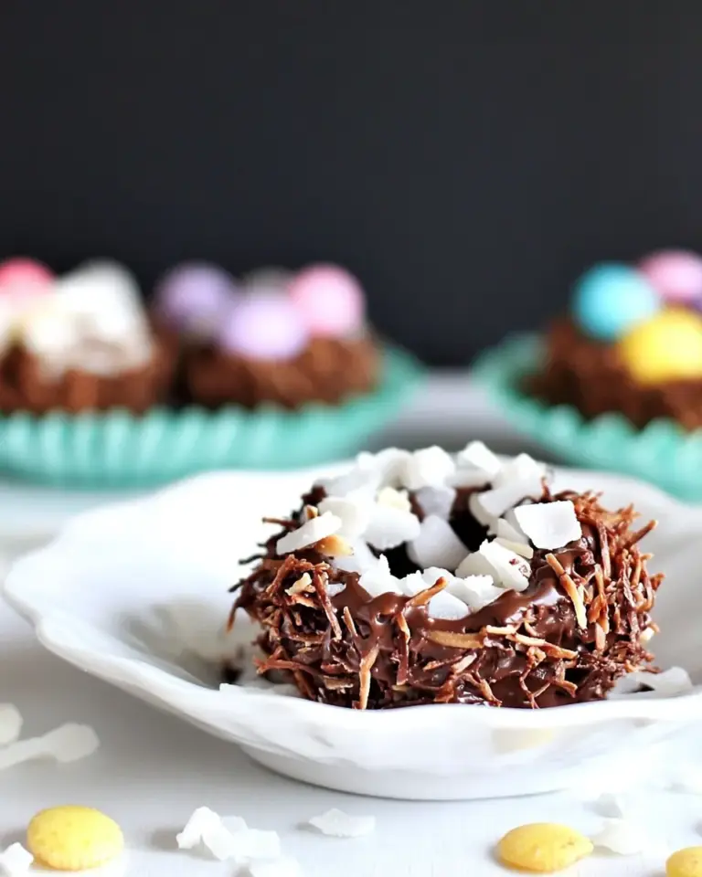 Chocolate Coconut Nests