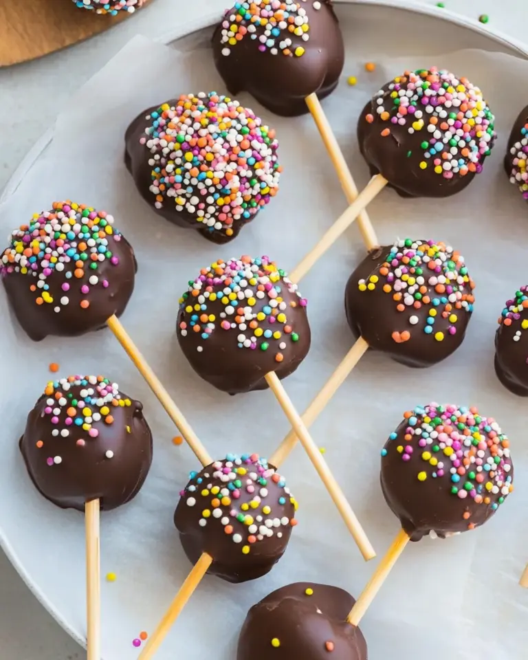 Chocolate Covered Apple Lollipops