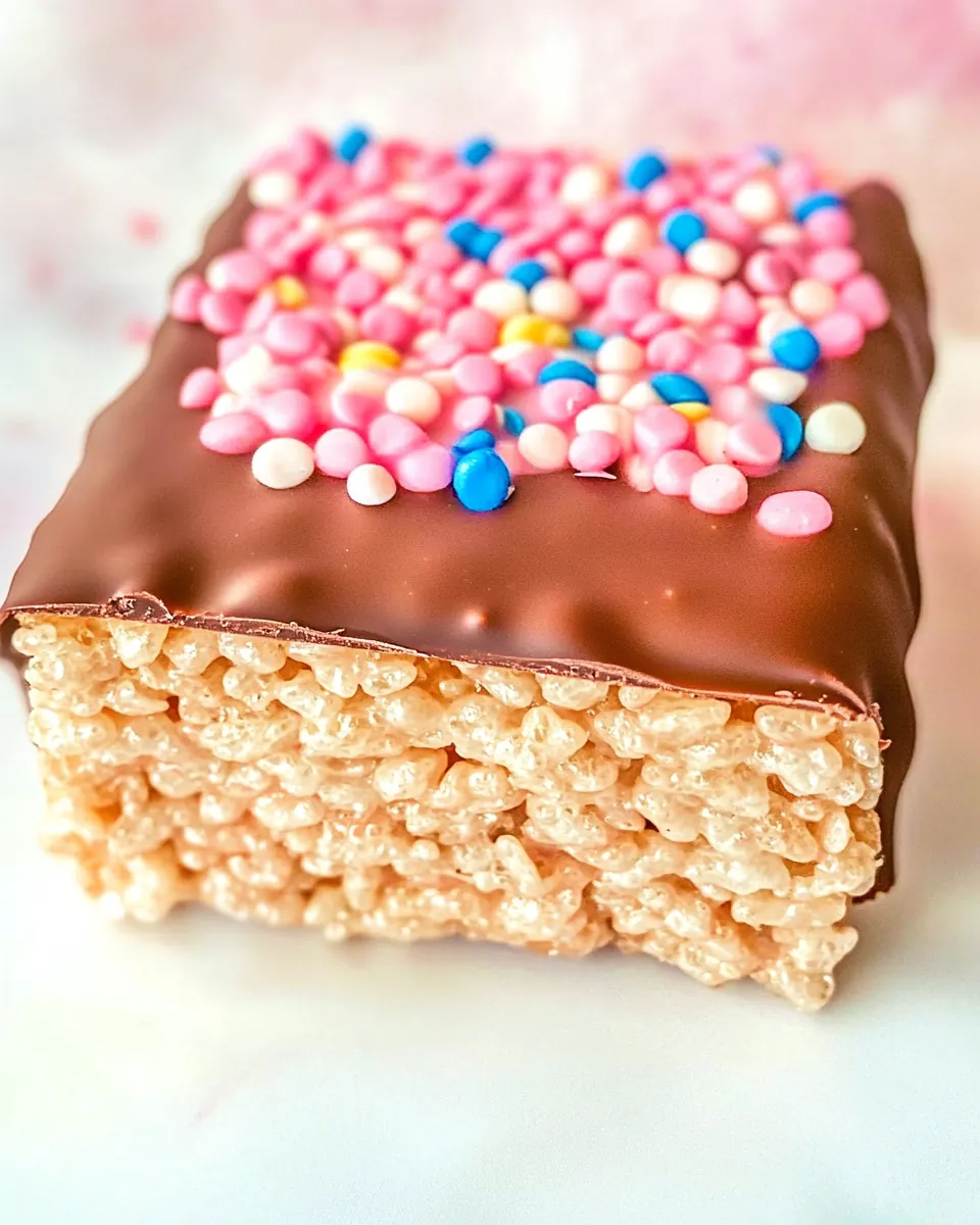 Chocolate Covered Rice Krispie Treats