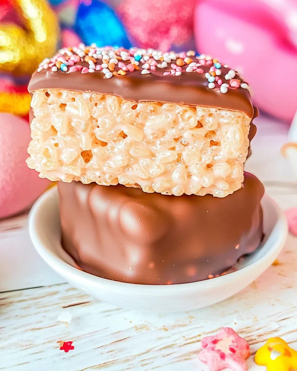 Chocolate Covered Rice Krispie Treats