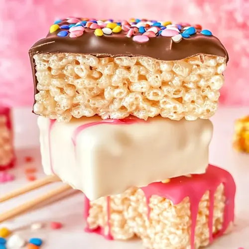 Chocolate Covered Rice Krispie Treats