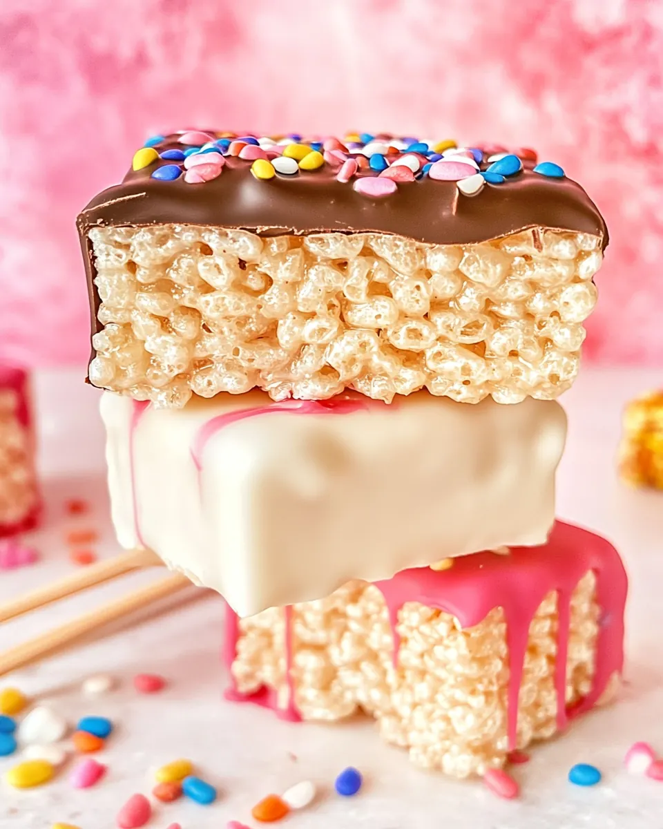 Chocolate Covered Rice Krispie Treats
