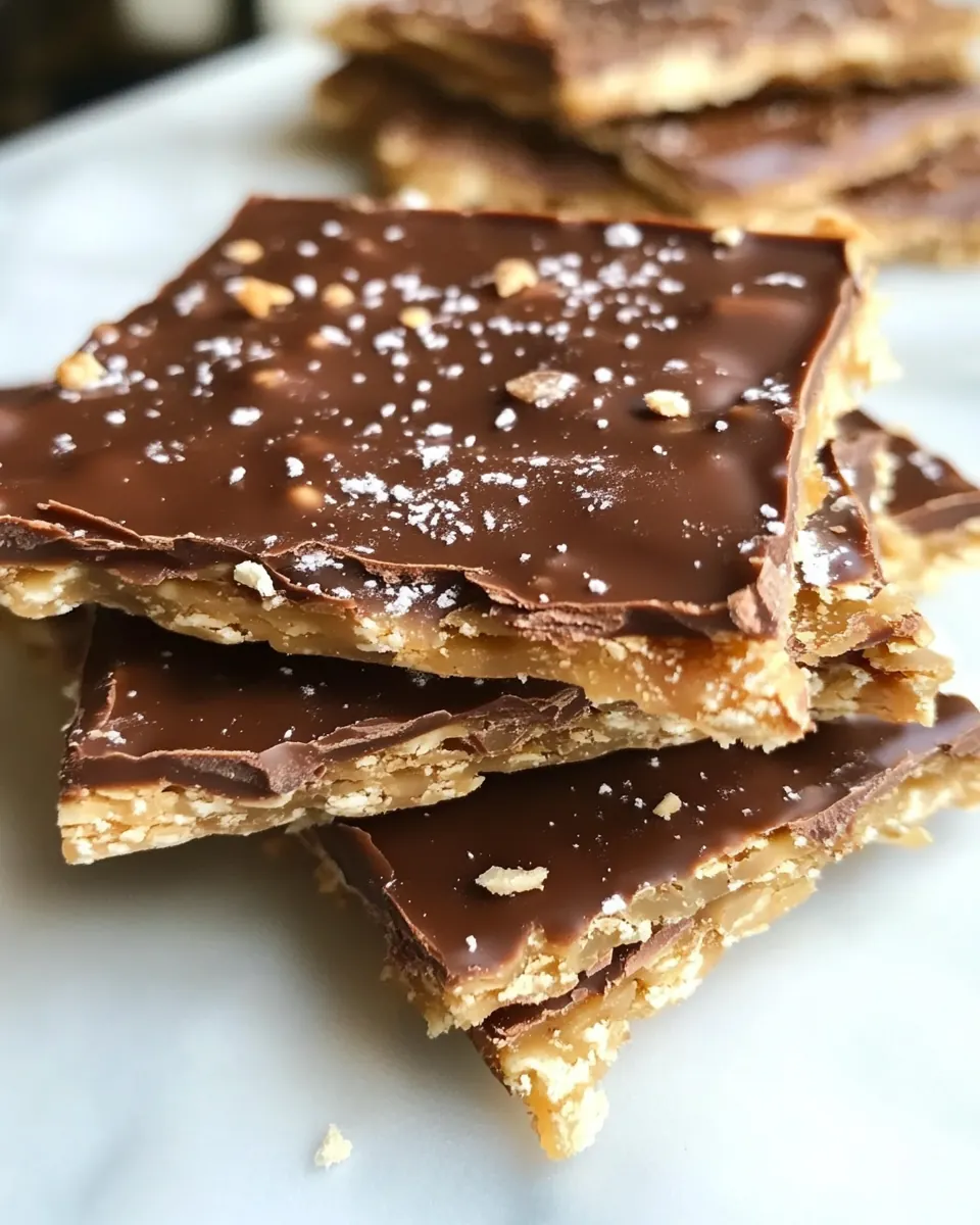 Chocolate Covered Toffee Matzo Crunch