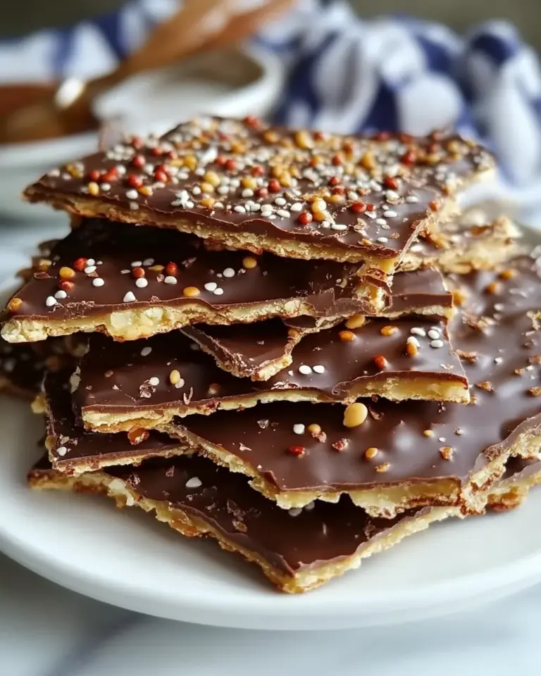 Chocolate Covered Toffee Matzo Crunch