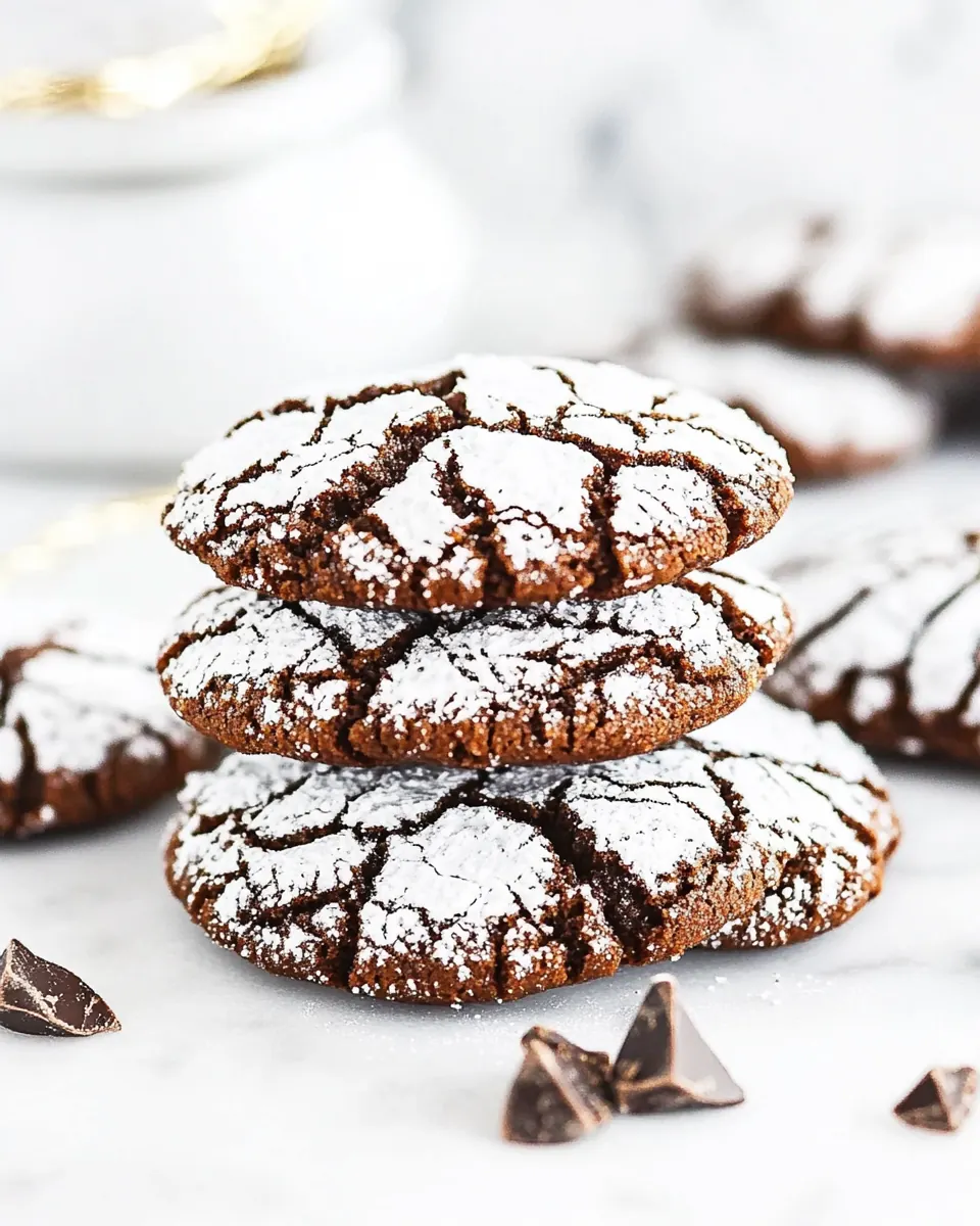 Chocolate Crinkle Cookies