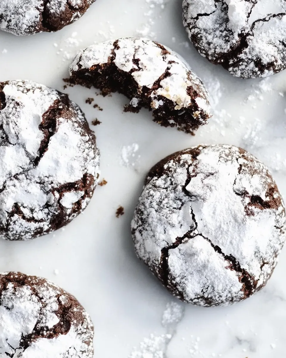 Chocolate Crinkle Cookies