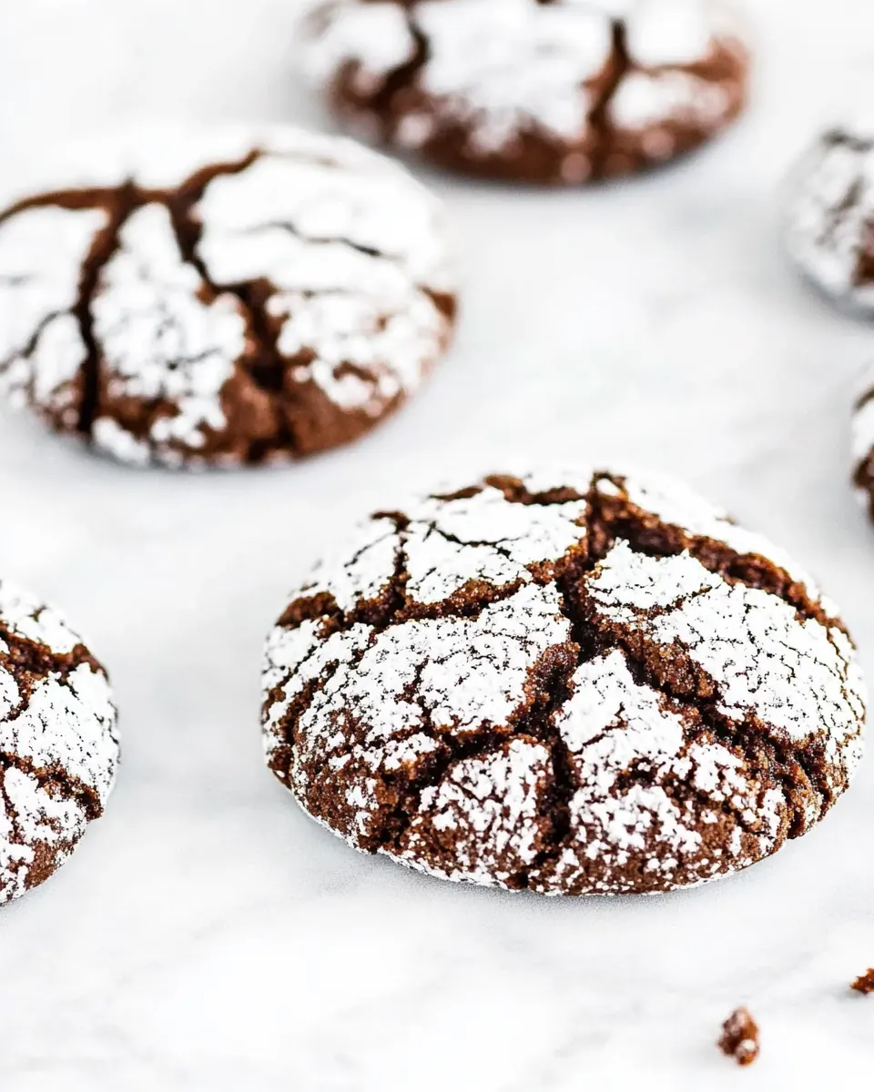 Chocolate Crinkle Cookies