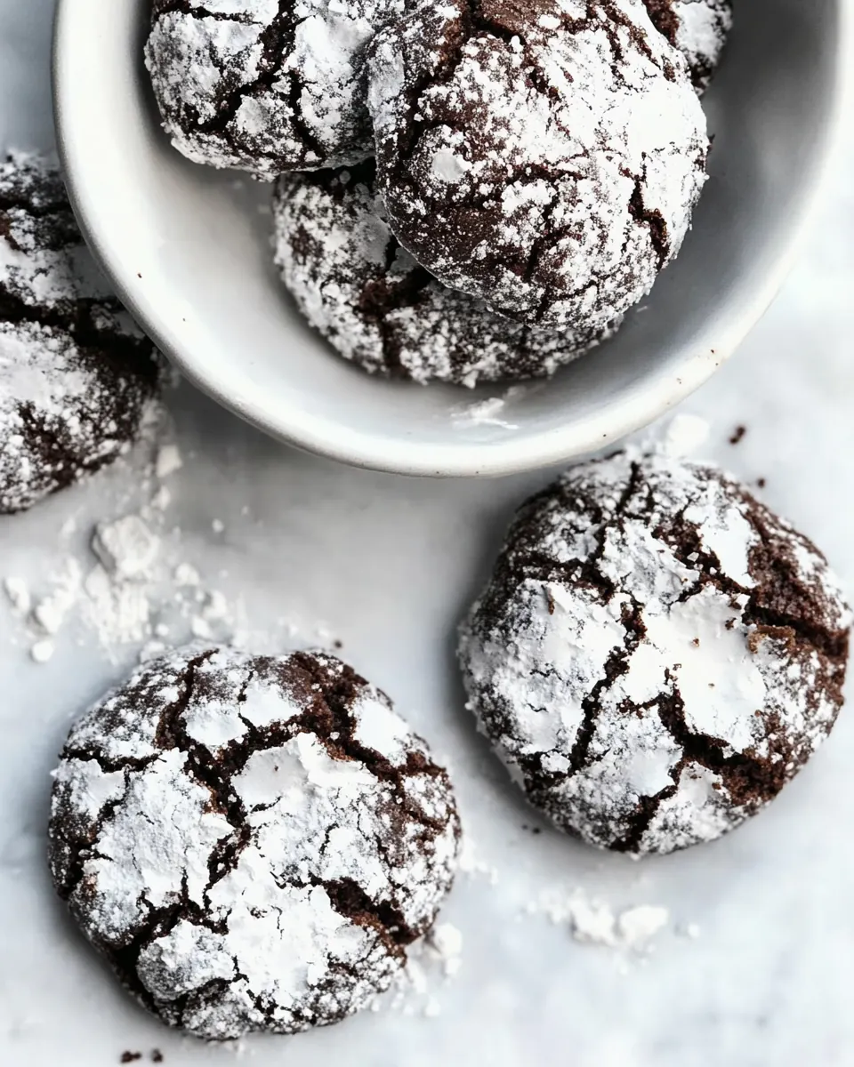 Chocolate Crinkle Cookies