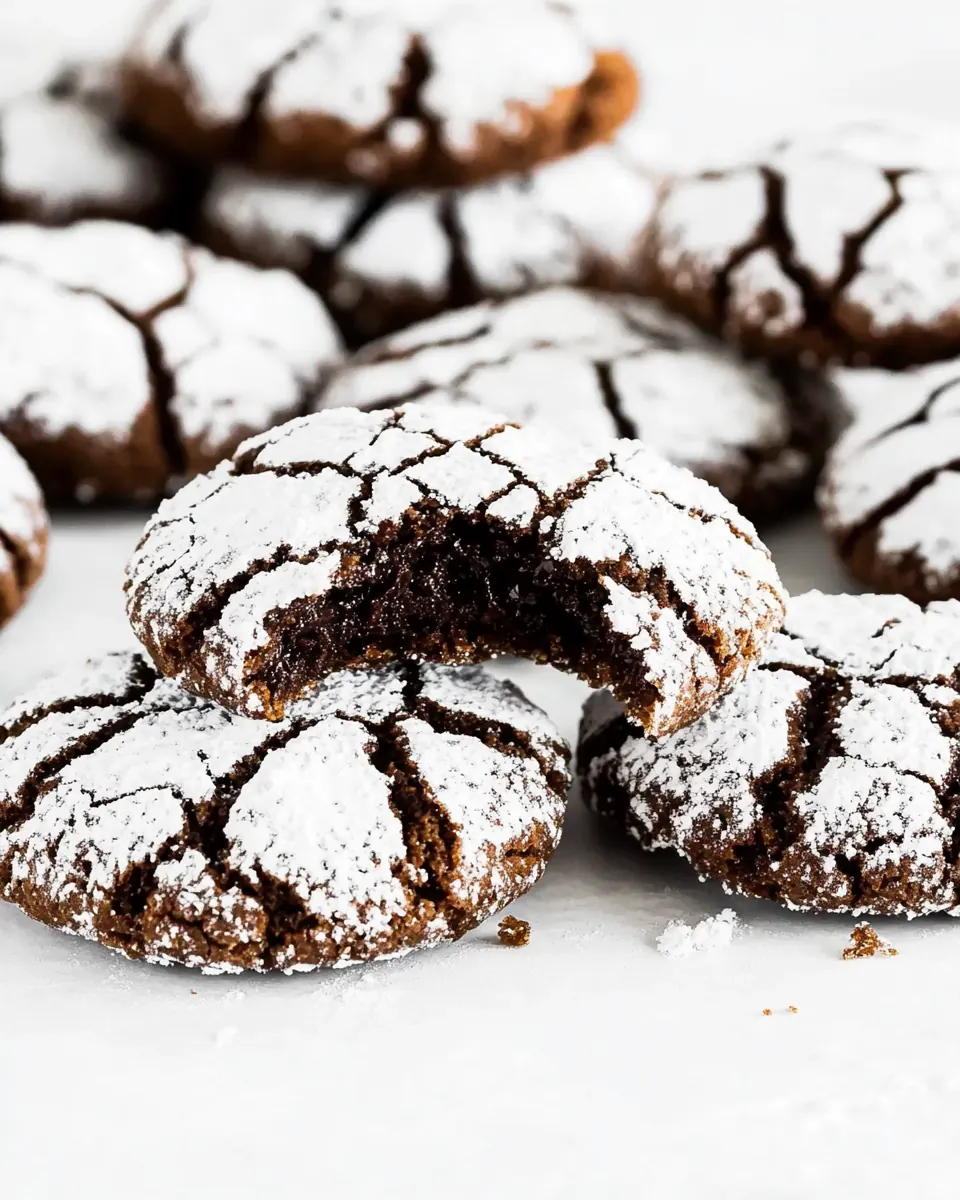 Chocolate Crinkle Cookies