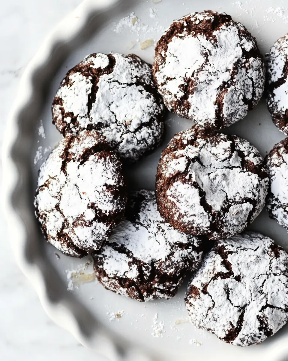 Chocolate Crinkle Cookies