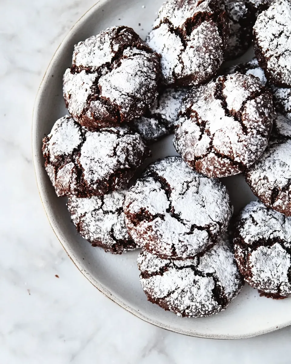 Chocolate Crinkle Cookies