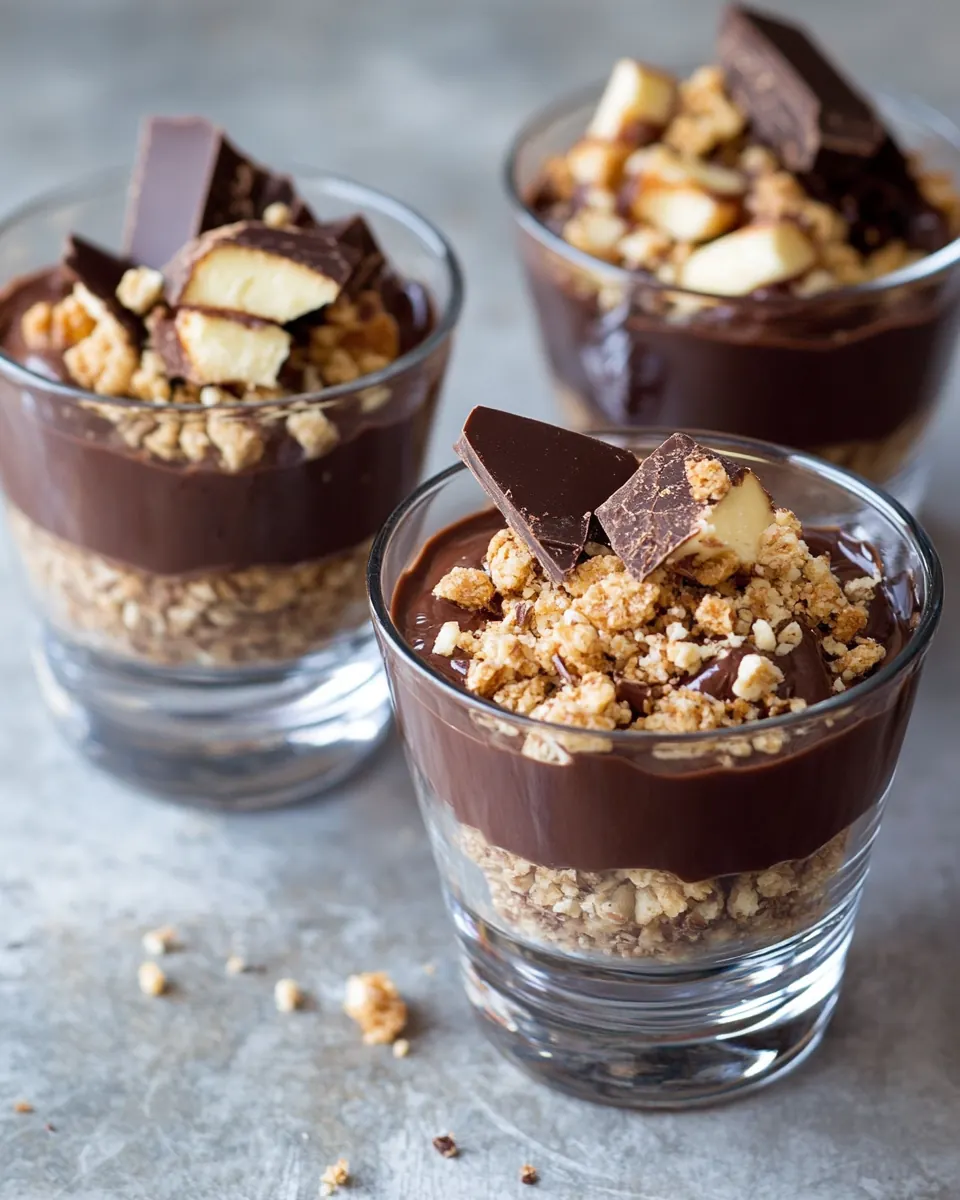 Chocolate Crunch and Elvis Pudding Cups