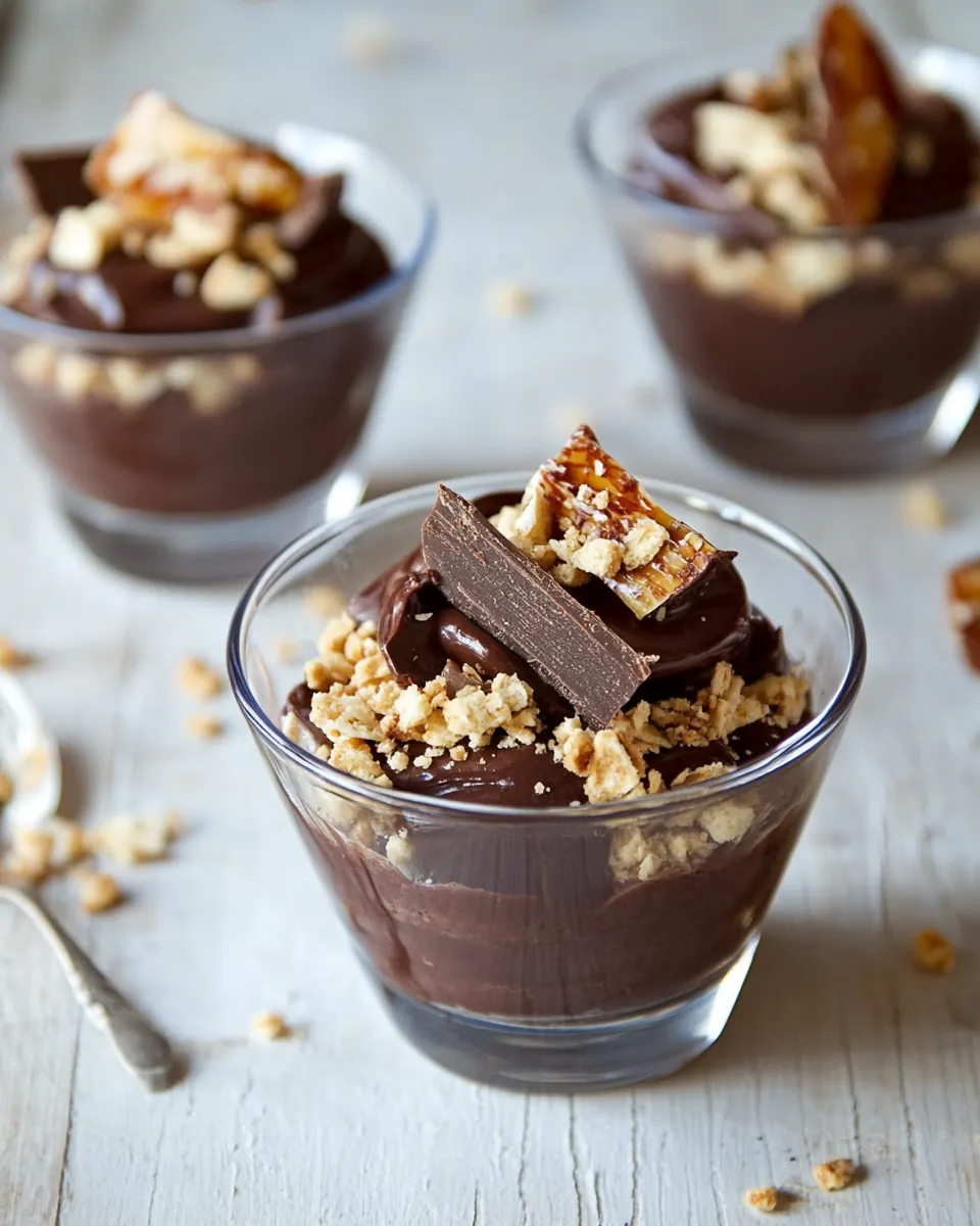 Chocolate Crunch and Elvis Pudding Cups