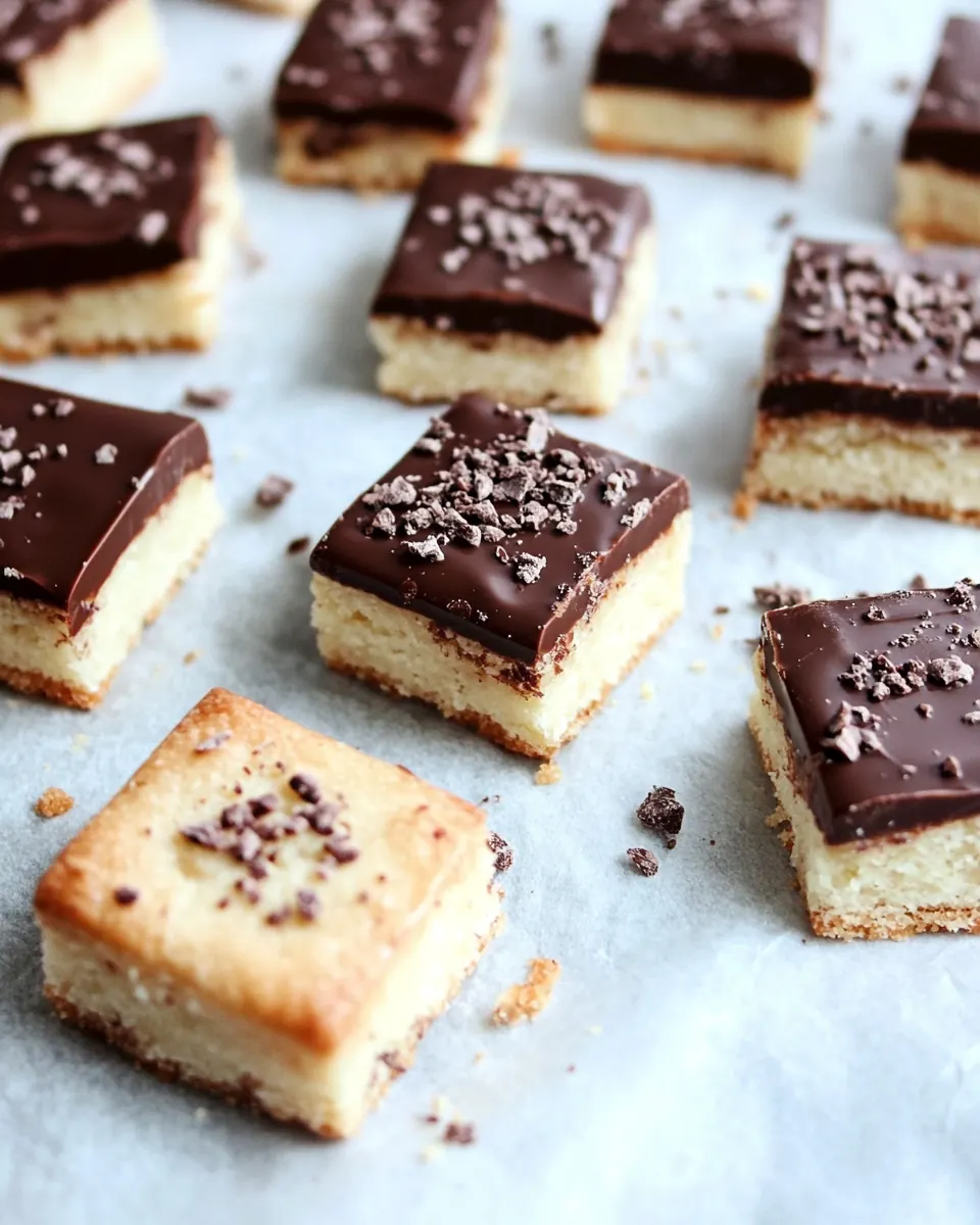 Chocolate Dipped Toffee Shortbread