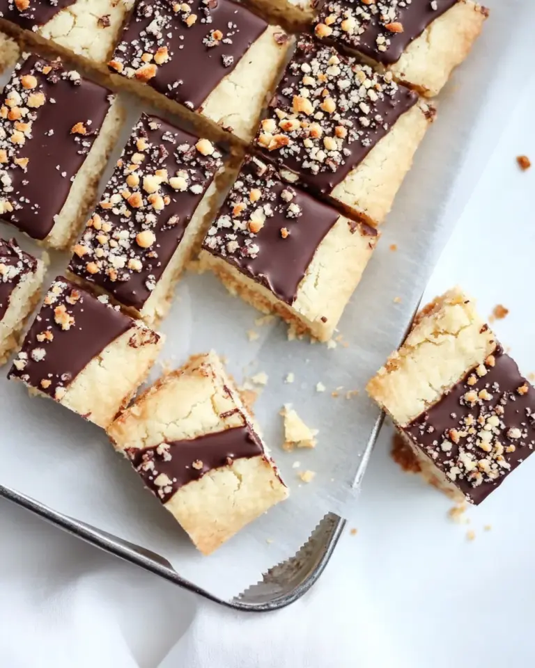 Chocolate Dipped Toffee Shortbread