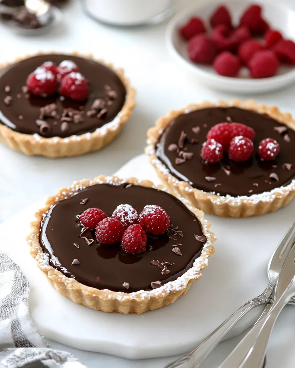 Chocolate Ganache Tarts
