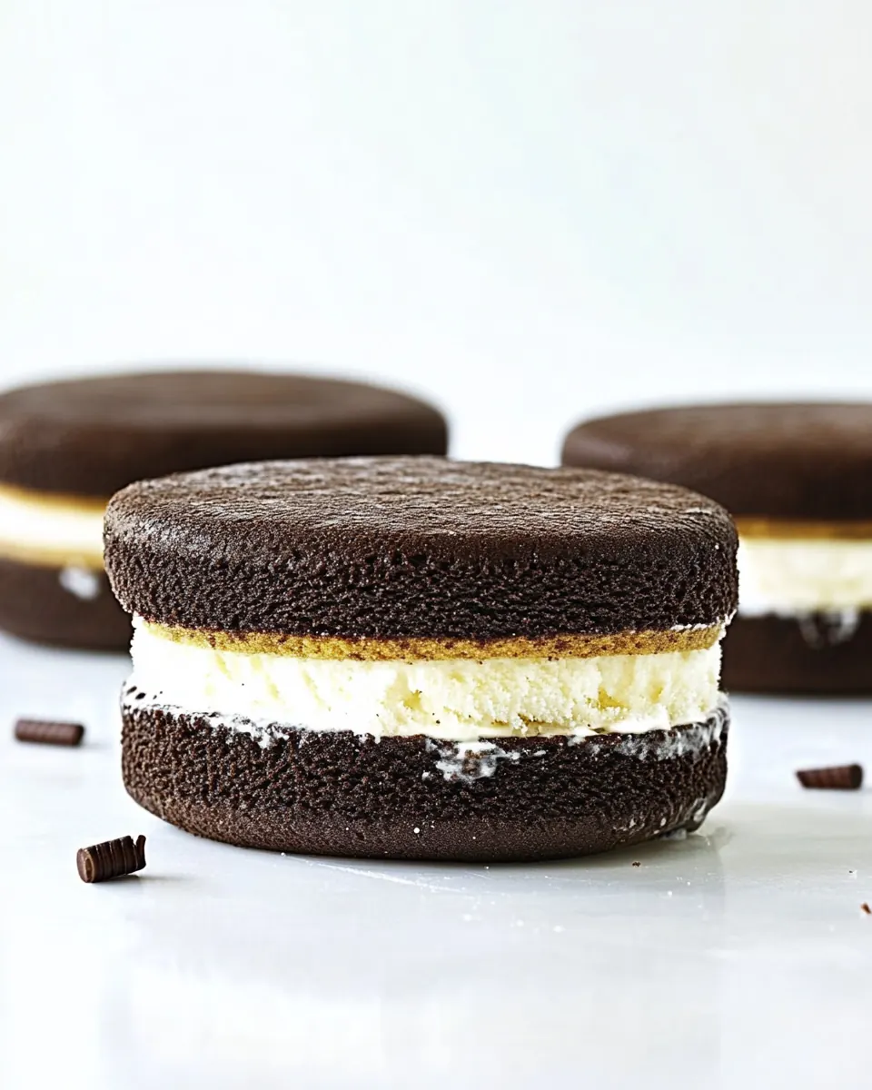 Chocolate Malt Ice Cream Sandwiches