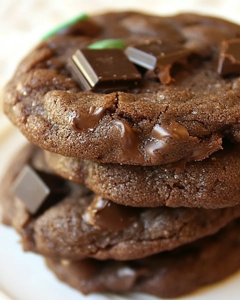 Chocolate Mint Cookies
