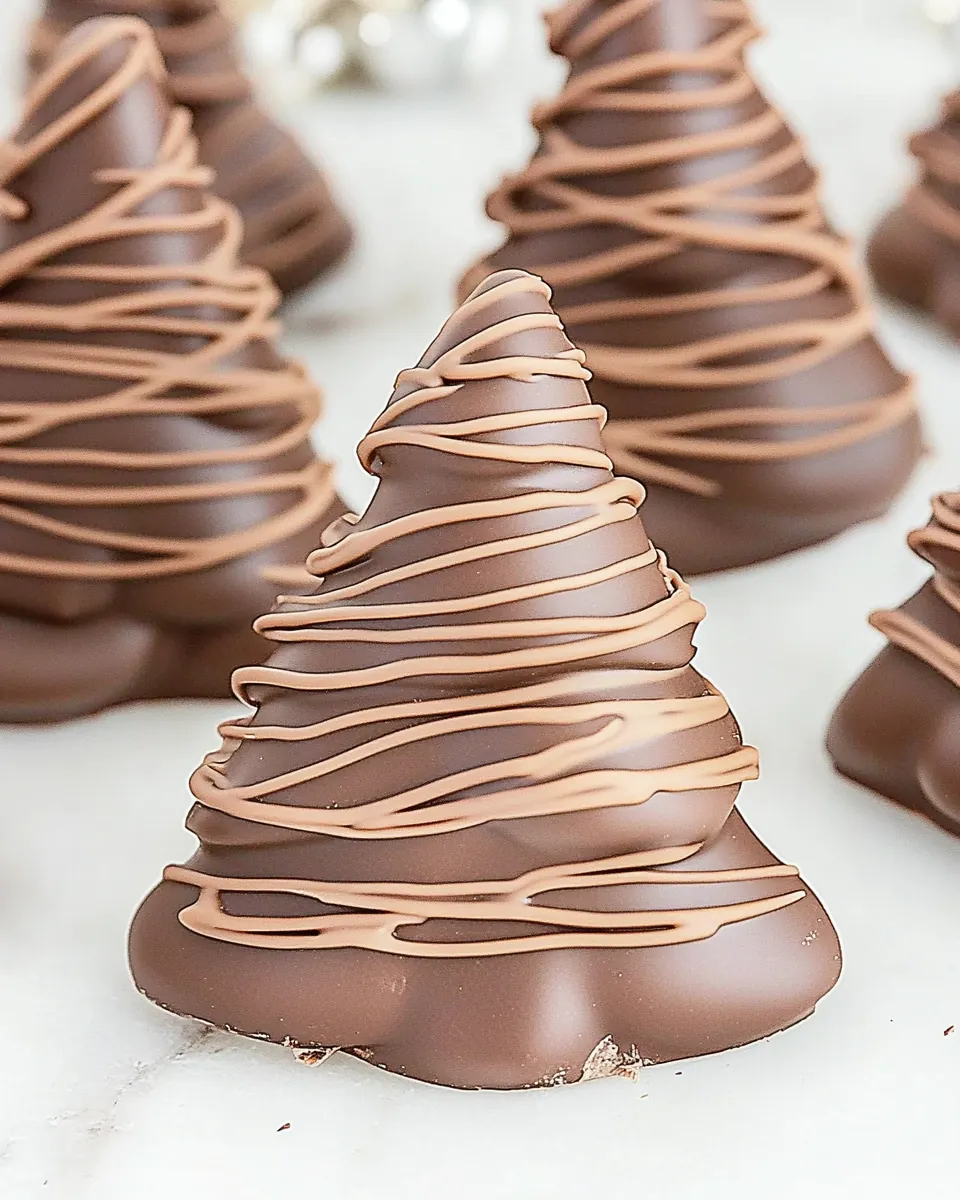 Chocolate Peanut Butter Christmas Trees
