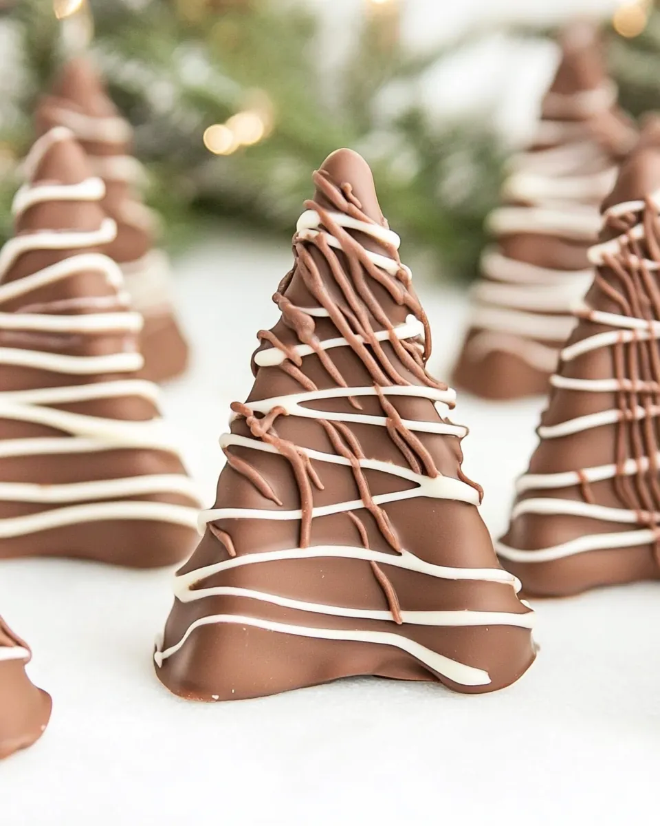 Chocolate Peanut Butter Christmas Trees