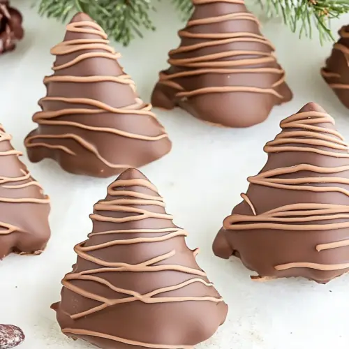 Chocolate Peanut Butter Christmas Trees