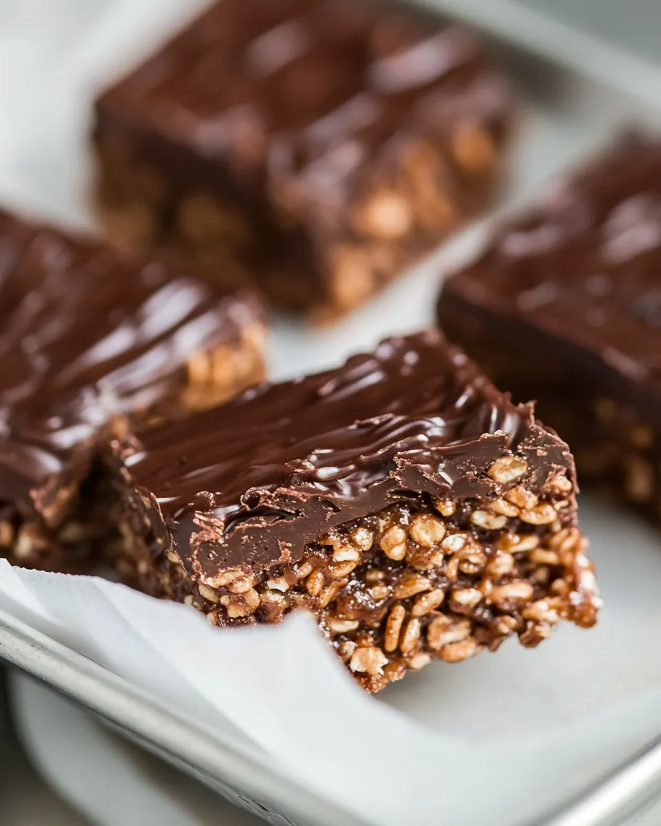 Chocolate Peanut Butter Rice Krispie Treats