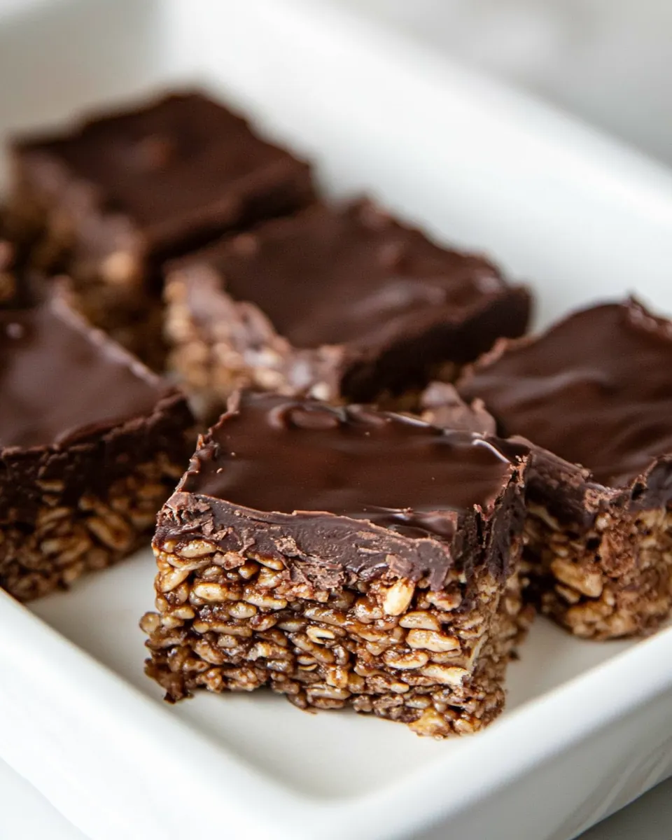Chocolate Peanut Butter Rice Krispie Treats