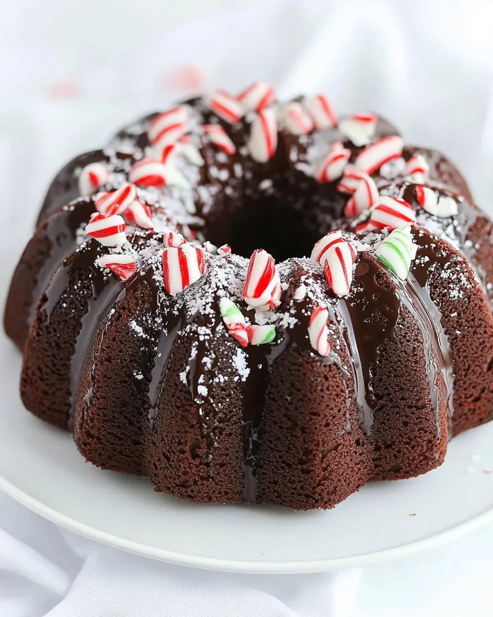 Chocolate Peppermint Bundt Cake