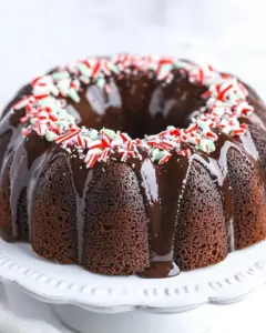 Chocolate Peppermint Bundt Cake