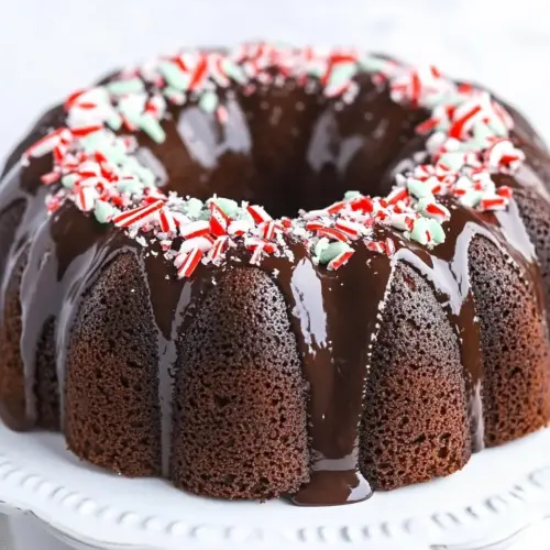 Chocolate Peppermint Bundt Cake