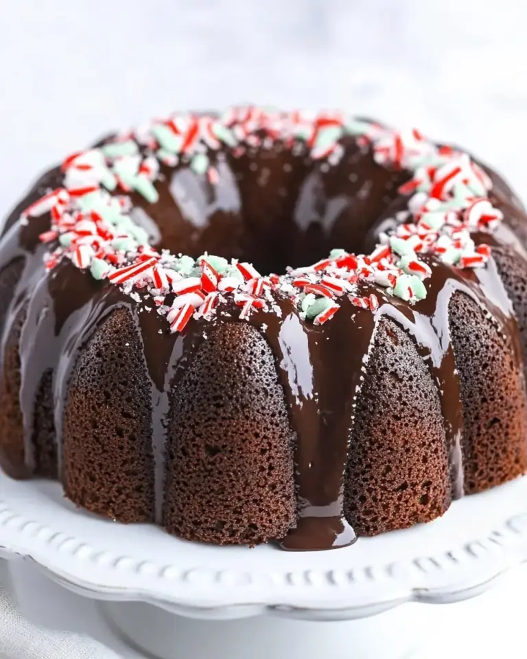 Chocolate Peppermint Bundt Cake