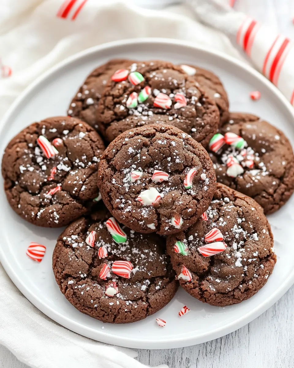 Chocolate Peppermint Cookies