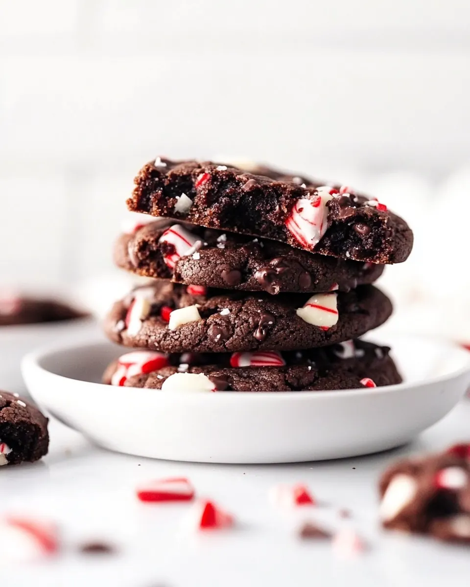 Chocolate Peppermint Cookies
